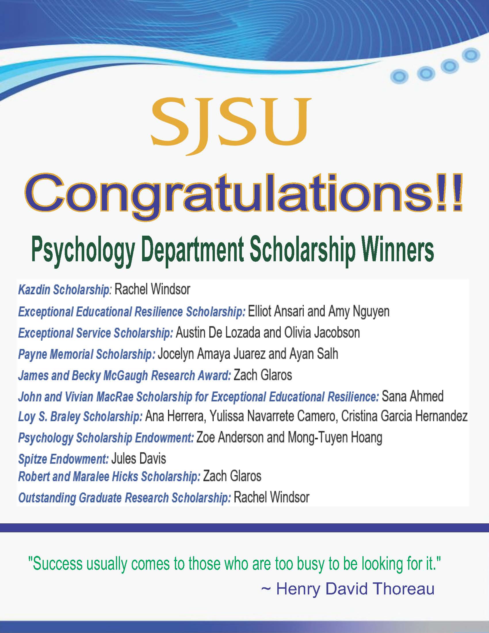 SJSU Psychology | San Jose State University